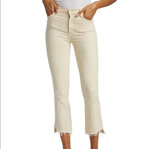 MOTHER Insider Crop Step Fray